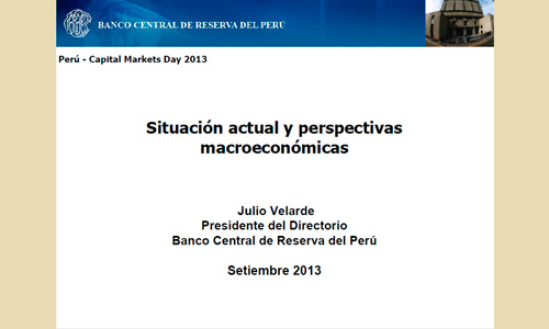 Perú Capital Markets Day - 2013