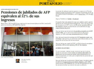 Peru Capital Markets Day 2014 - Pensiones de jubilados de AFP equivalen al 52% de sus ingresos